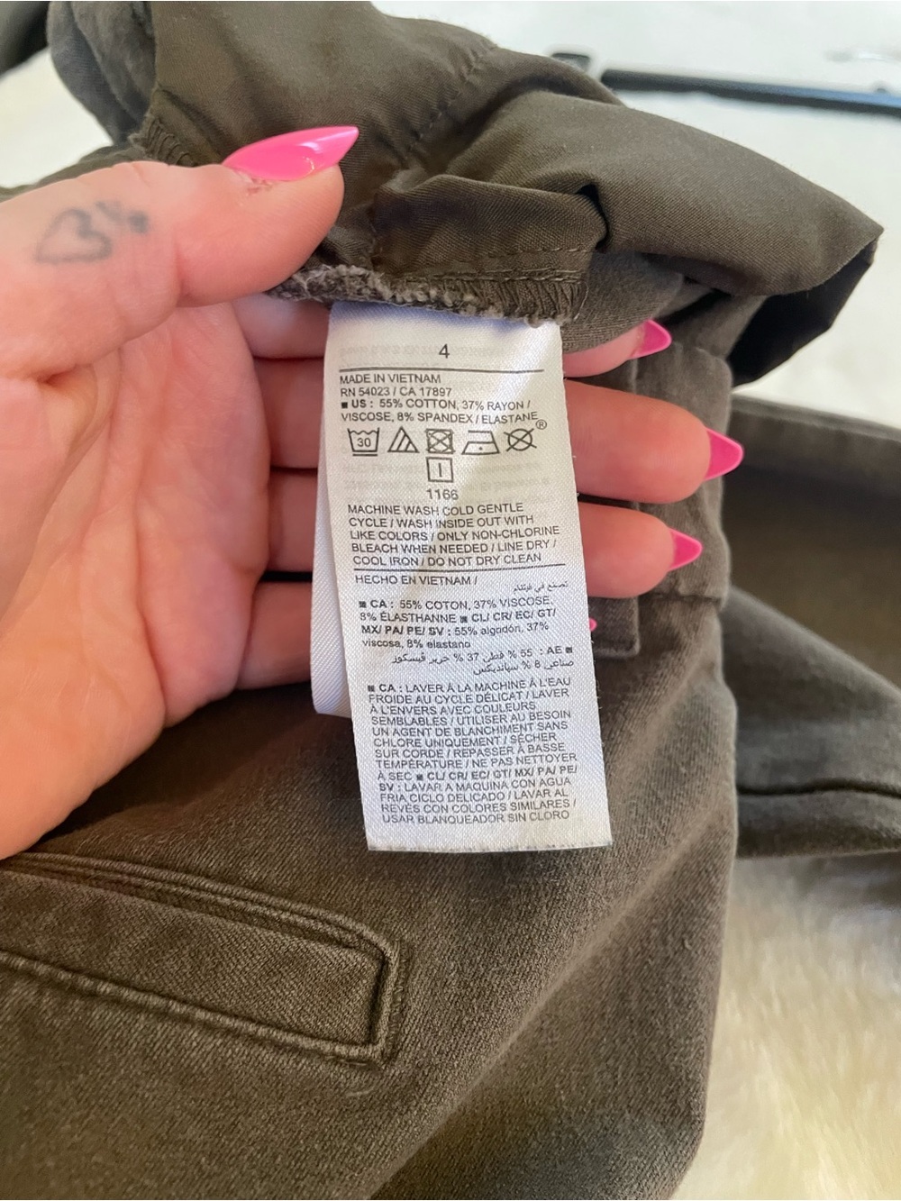 Old Navy Pixie Skinny Trouser Slim Straight Ankle Brown Office Work Mid Rise - Picture 11 of 15